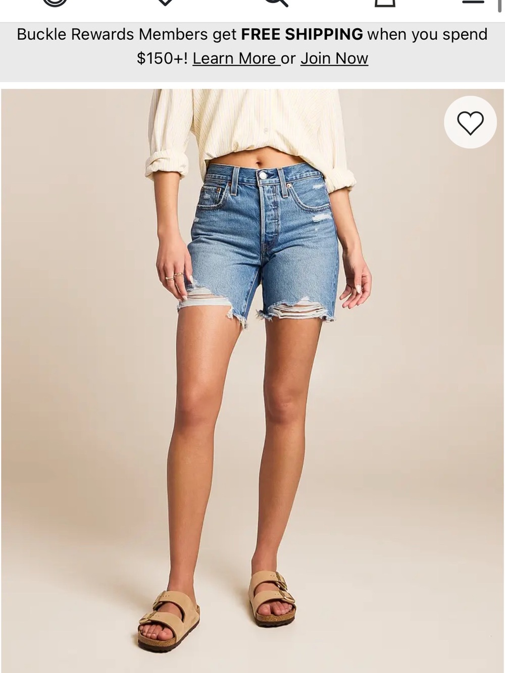 Levi 501 Mid Thigh Shorts - Picture 5 of 5